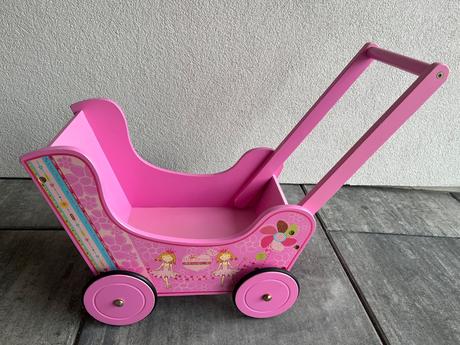Dřevěný kočárek pro panenky my little princess, 