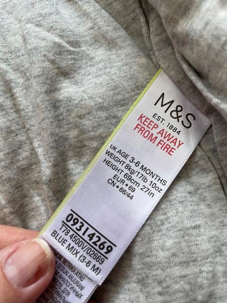 Bunda zimní - v.3/6 měs, marks & spencer,68