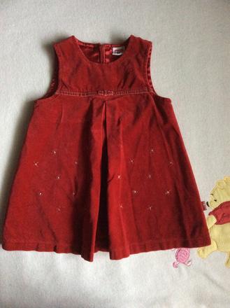 Sametkové šatičky s hvězdičkami, 80