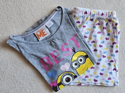 Dětské dvojdílné krátké pyžamo mimoni, 98/104, 98