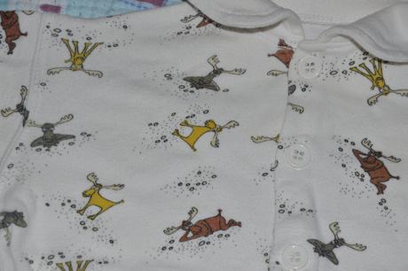 Kabátek mikina mikinka se soby, 68