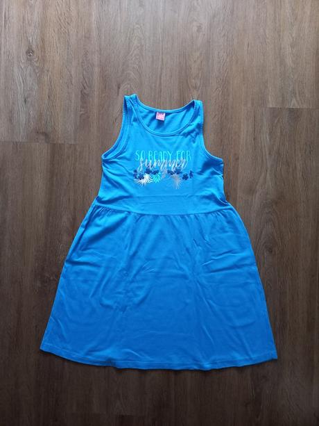 Modré šaty, kik,146