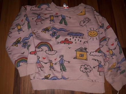 Mikina s domky 98, 98