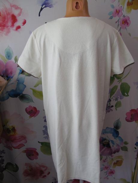 Dámský krátký froté župan propínací na zip, xl