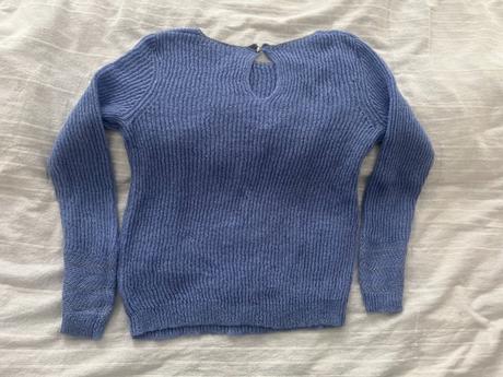 Bledě modrý svetr vel. xs/s, xs