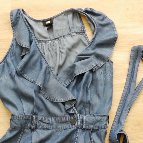 Dzinove zavinovaci saty vel. 34 h&m, h&m,xs