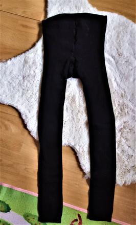 Elastické silonové teplé legínky pod kalhoty, 134