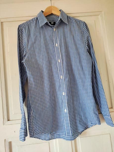 Pánská kostkovaná košile slim fit, h&m,s
