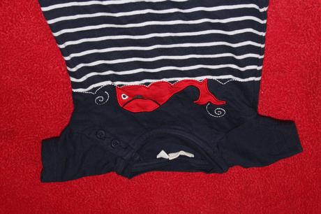 Dětský letní overal velryba vel. 62 - 68, 62