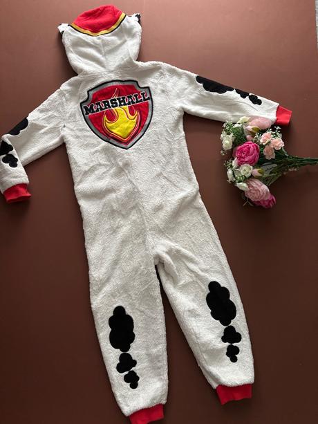 Ob/ overal coral huňaty flece - 4/5 let, george,110