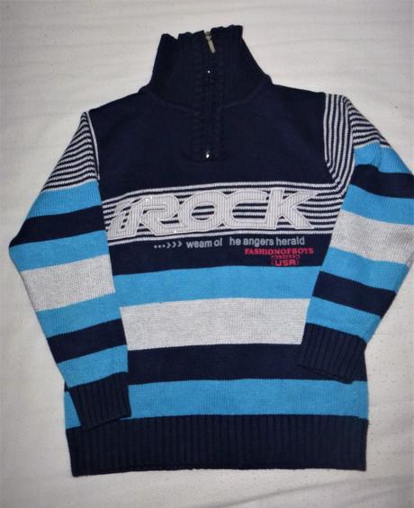 Teplý svetr - vel.128-134, 128