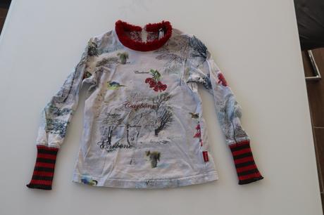 Dívčí triko s dlouhým rukávem, 128