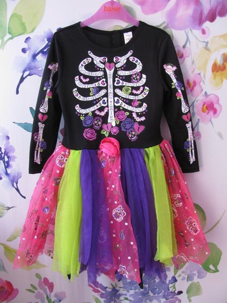 Karneval-nádherné šaty kostlivka,