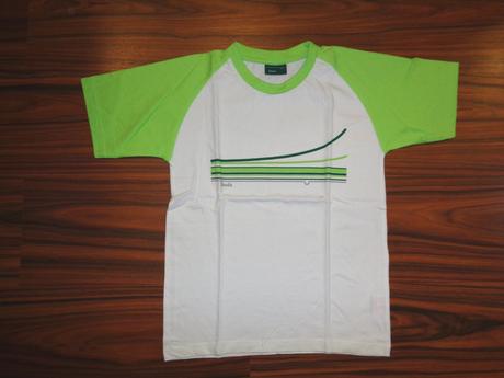 Krásné zelenobílé tričko 146/152, 146 / 152