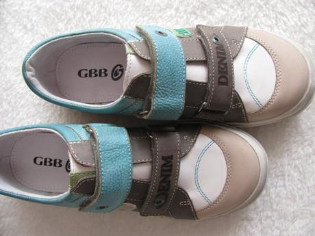 Dětské kožené boty celorok gbb denim fit usa, 34