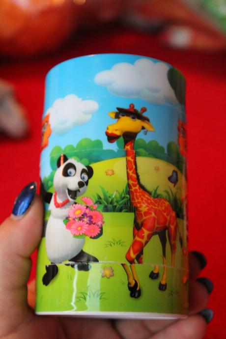 Dětský plastový puzzlový hrníček puzzle zvířátka,