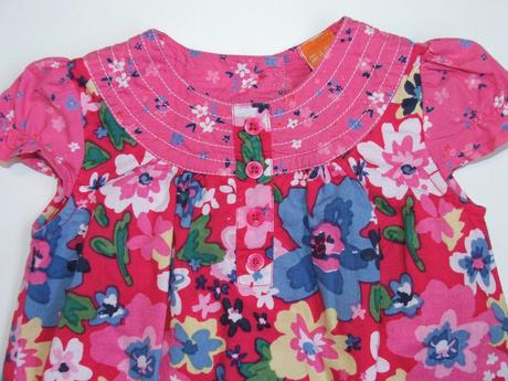 P340 dvouvrstvé šaty s květy vel. 74, mini mode,74