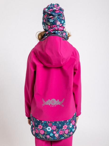 Dívčí softshellová bunda unuo s fleecem v.122/128, unuo,122 / 128