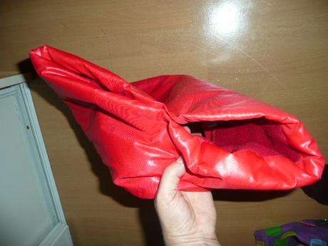 Rukávník na kočárek červený, 