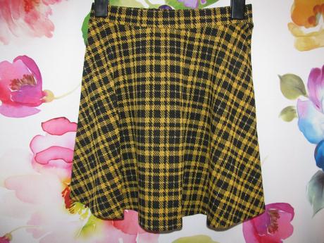 Dívčí elastická, hořčicová sukně, george,140