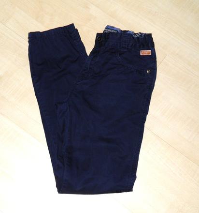 Modré plátěné kalhoty - vel.146, c&a,146