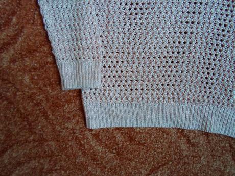 Růžový meruňkový svetr svetřík, h&m,134