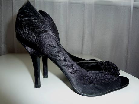 Boty - černé střevíčky, deichmann,38