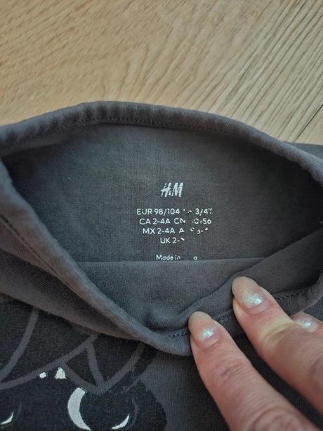 Tričko s dlouhým rukávem h&m, vel. 98/104, h&m,98