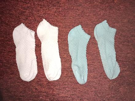 Dva páry kotníkových ponožek 31-33, 32