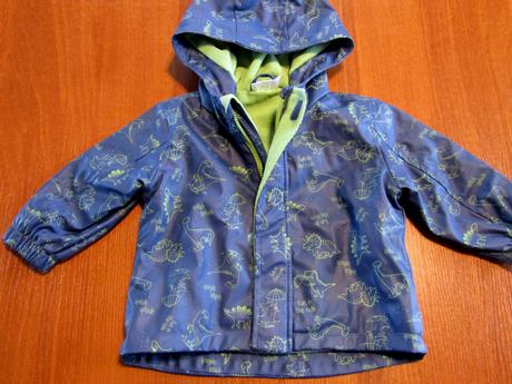 Nepromokavá pogumovaná bunda s dinosaury vel 74, ergee,74