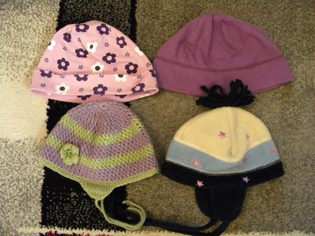 Bavlněné,flaušová + háčkovaná čepice vel.68--98, tcm,74