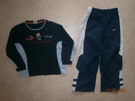 Kalhoty nike + tričko, vel. 122, nike,122