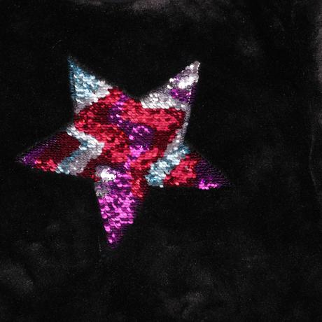 Plysova mikina cerna s hvezdou yigga 146/152, yigga,146