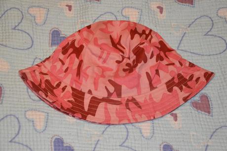 Růžový dívčí maskáčový klobouk, 128