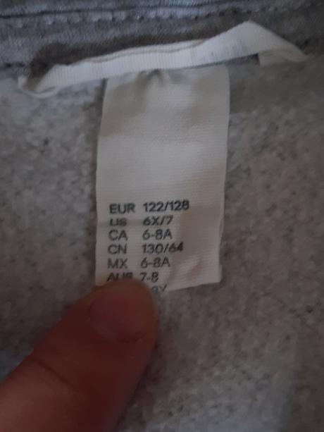 Tepláková mikina 122/128, h&m,128