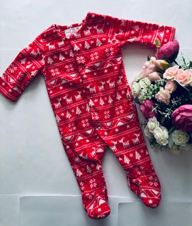 Overálek flecový vánoční- v.newborn, 50