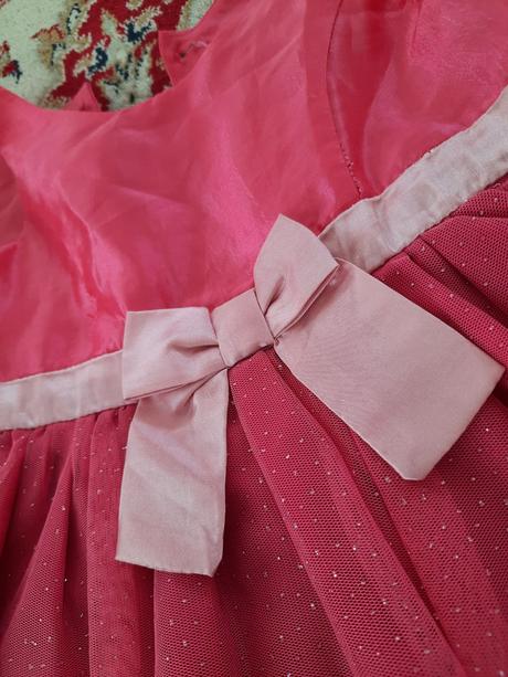 Tylové třpytivé šaty, h&m,98