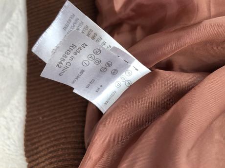 Verbautet 102 - 4 roky 104/110 hneda bunda a rukav, 104