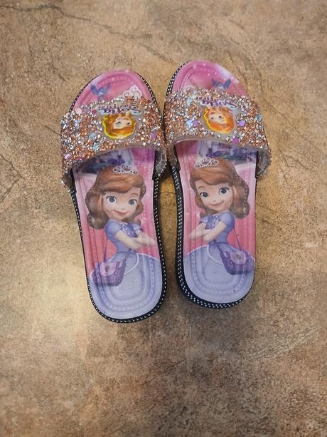 Třpytivé pantofle princess, vel. 28, 28