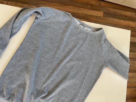 Delší šedá mikina, vel l i více, terranova, terranova,l