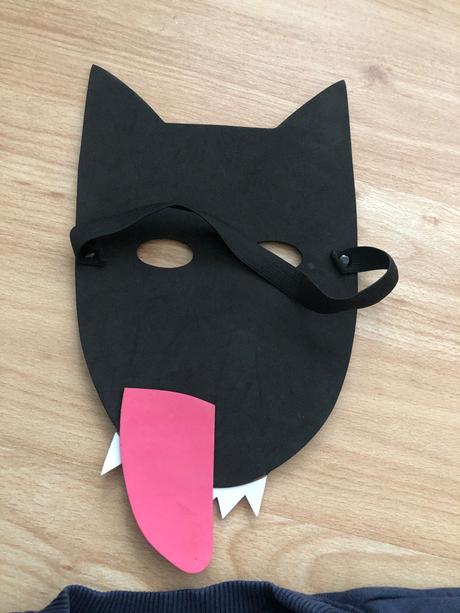 Karneval maska malý dablik/ dabel/ cert, 