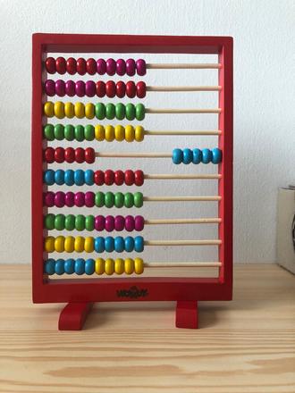 Kuličkové počítadlo woody,