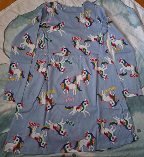 Šaty jednorožci, h&m,134
