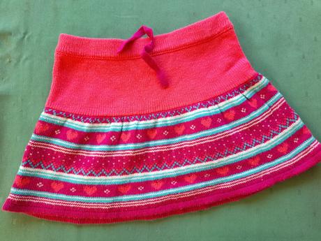 Pletená sukně růžová teplá, 116