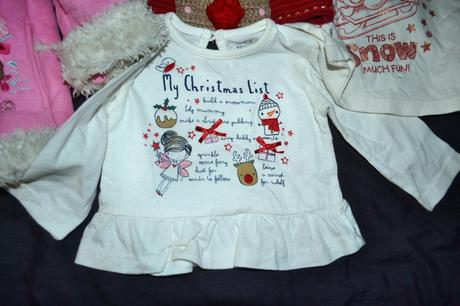 Zimní bunda/kožíšek.0-3 měs+ vánoční trička, ladybird,62