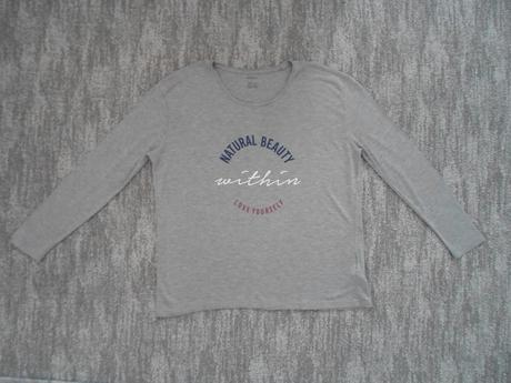 Šedé tričko triko 3/4 rukáv, esmara,m