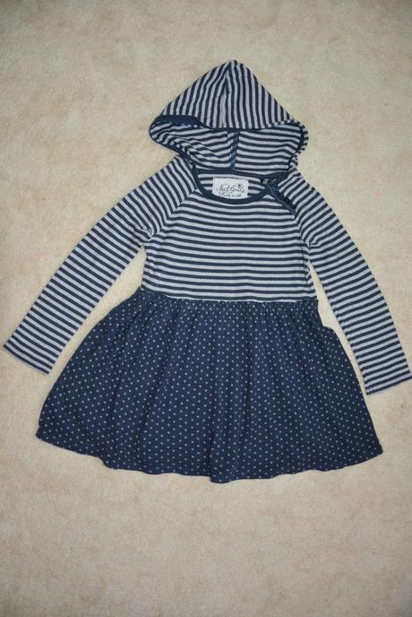 Pruhované šaty s kapucí, next,116