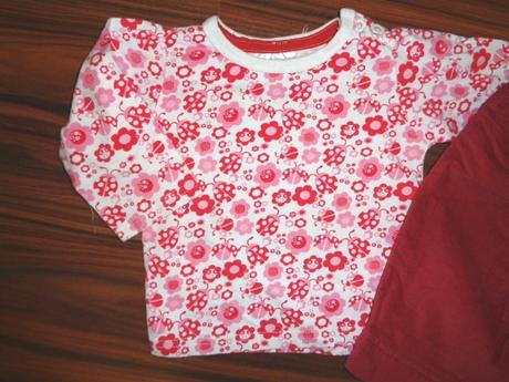 Krásné beruškové tričko a měkoučké manžestráky, okay,68