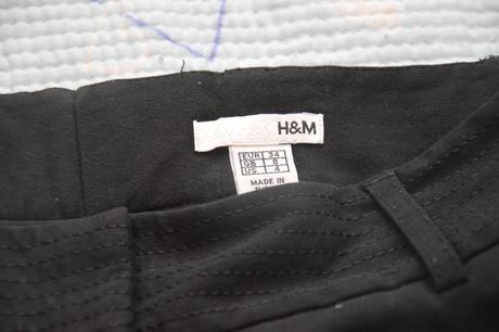 34 36 ham černé společenské kalhoty, h&m,34