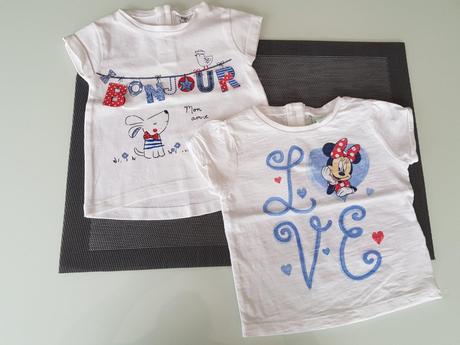 2ks dětské triko/tričko disnes s minnie vel. 0-3 m, disney,62